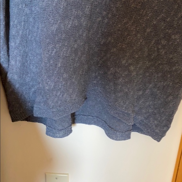 Eileen Fisher Dark Blue Grey Long Sweater - Picture 5 of 8
